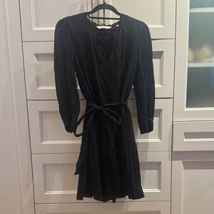 Rebecca Taylor Black Long Sleeve Dress